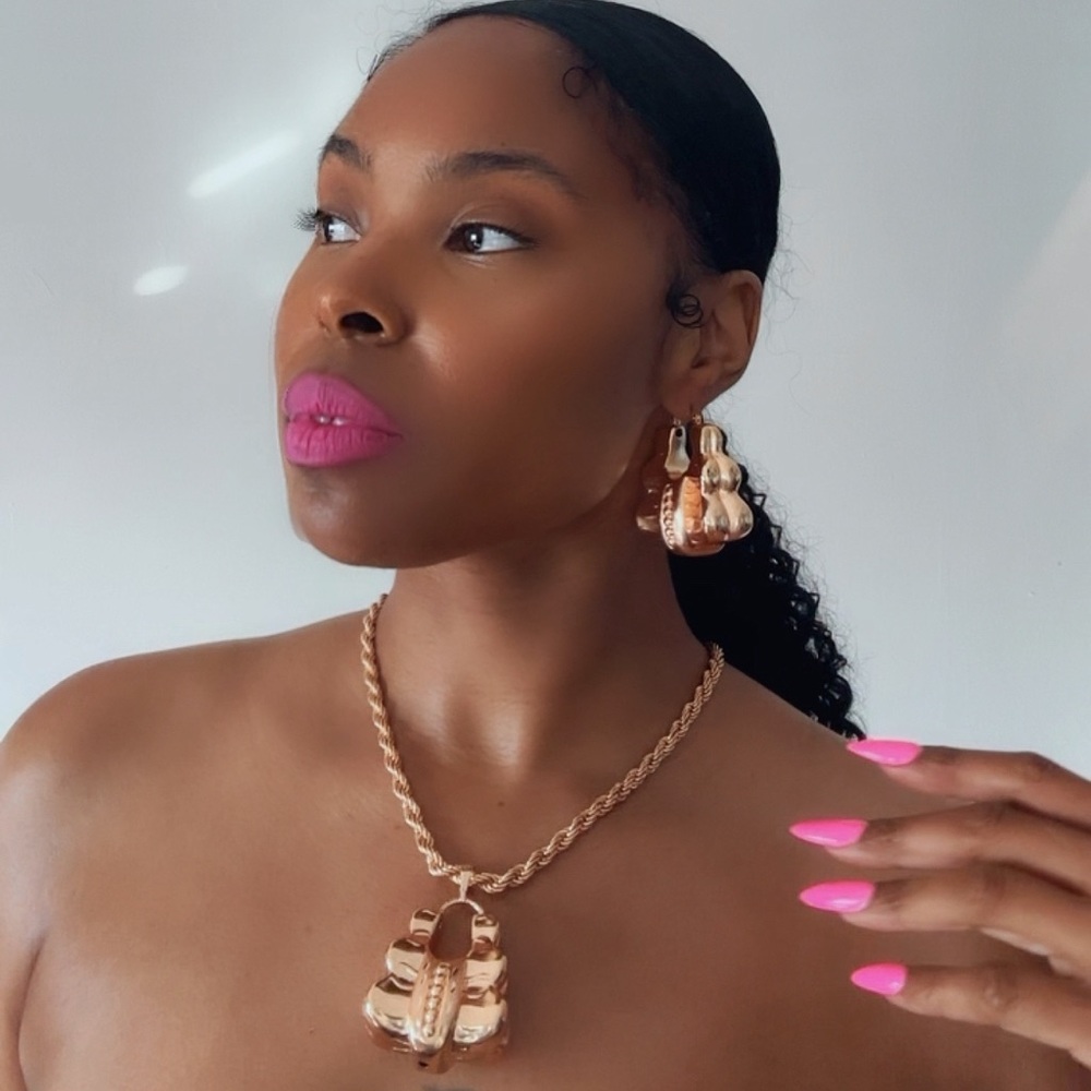 Rose Gold  Earring Set